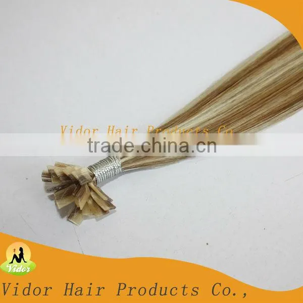 2013 Factory Italy glue 20inch 1g strand flat tip extensions