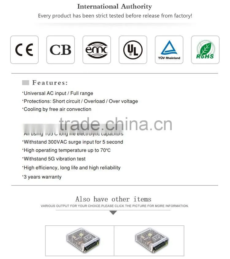 Meanwell 50w power supply/50W Dual Output Power Supply dual power supply 50w