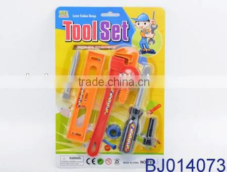 Cheap plastic mechanical toy tool set for kids