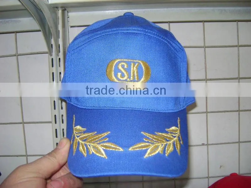 100% polyester golf cap with printed logo