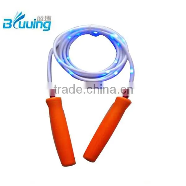 Hot sale skipping rope for kids & Plastic handle jump rope & PVC wire skipping jump rope