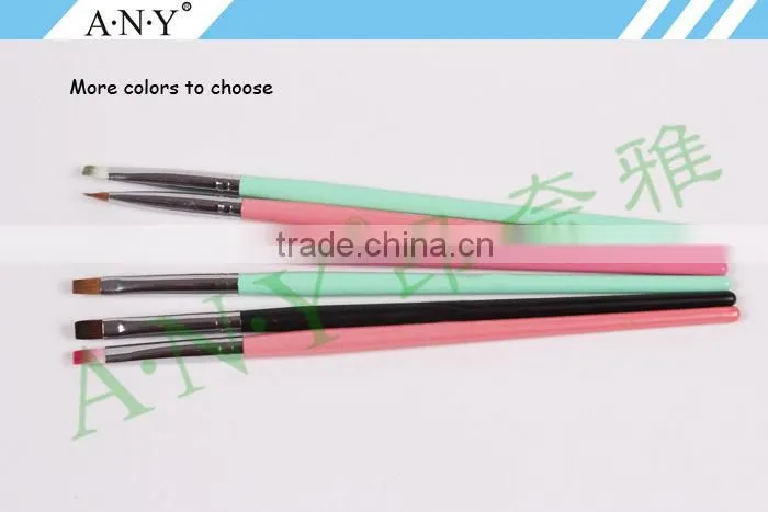 ANY UV Gel Nail Beauty Care Wood Handle Small Nail Brush for Nail Art