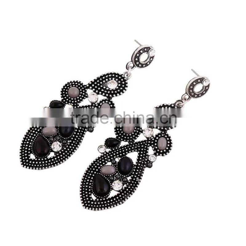 Wholesale best quality imitation gemstone jewelry water drop earrings