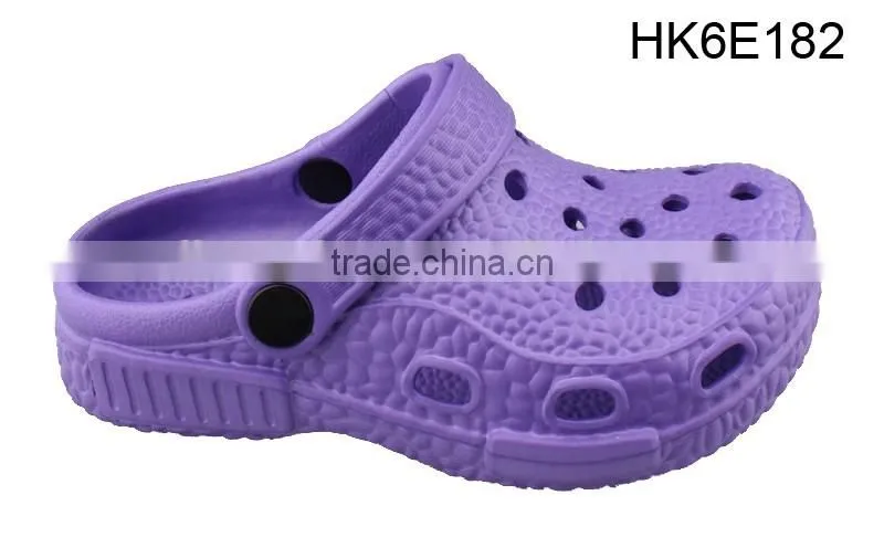2017 Kids Colorful EVA Garden Shoes, Simple Nude Garden Clogs