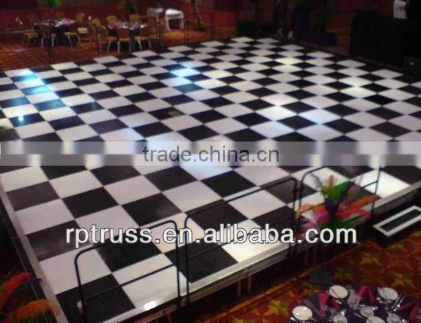used portable dance floor black & white dance floor for sale with lowest price