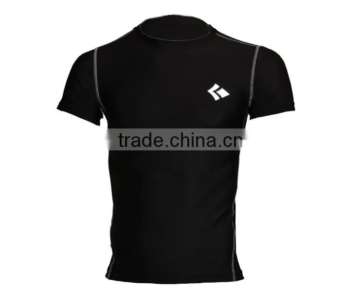 Men's Compression Tights T Shirt Running Bicycle Fitness tees Outdoor Moisture Wicking Quick-drying T-shirt