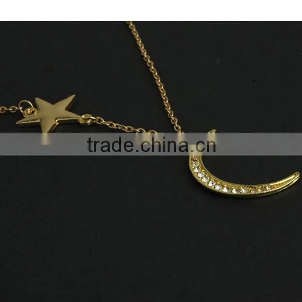 moon star cheap necklace chain types, necklace chain design