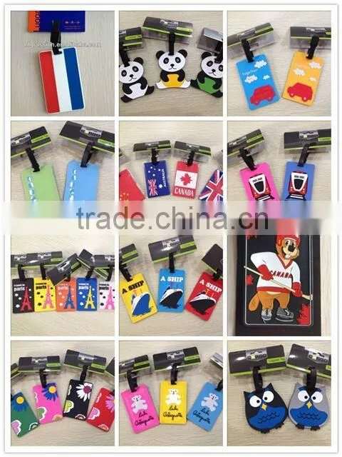 luggage tag / pvc luggage tag / soft luggage tag