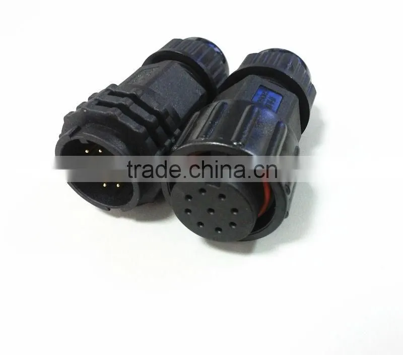 9pin connector IP67 waterproof ,Chogori high quality Nylon connector for solar,led,power