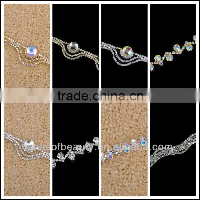 Big Fashion Elegant Handcrafted Pearl Beaded Trim for Wedding Dress R2711F01