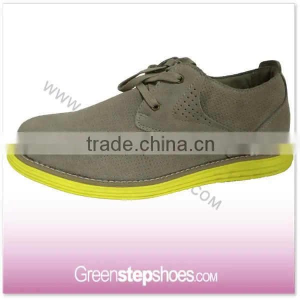 EVA Outsole Black Suede Leather Shoe