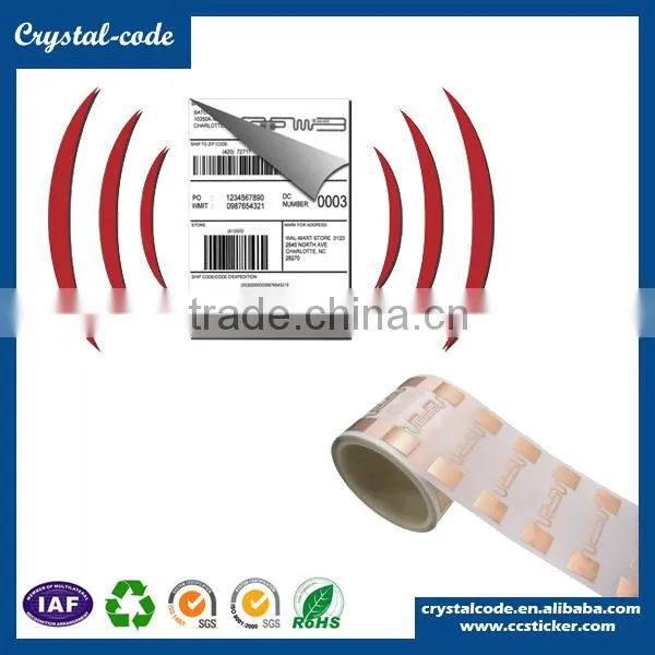 2015 high quality active 840~960MHz UHF blank RFID label