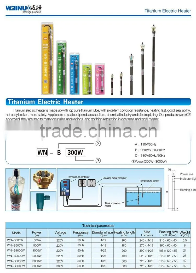 Hot water heater element