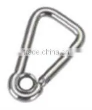 Stainless Steel Spring Snap Hook with Eyelet 304 / 316