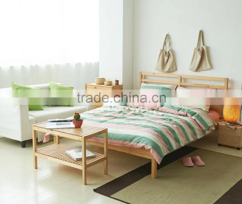 2015 new stripe Colorful Washed Cotton Bedding set/ Sheet Set/ Duvet Cover Set