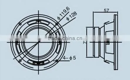 FBS128 4ohm 20w high quality magnetic speaker used for tablet (FBELE)