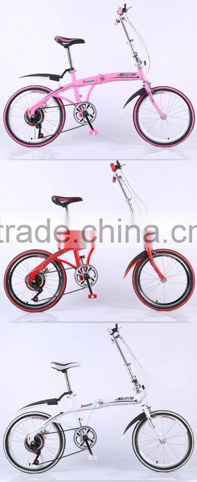 16-inch folding bike high-carbon steel bike woman V brake student bike