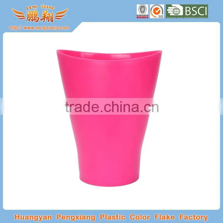plastic trash can