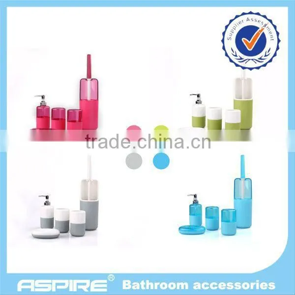Straw and corn handsome appearance 7pcs bathroom set