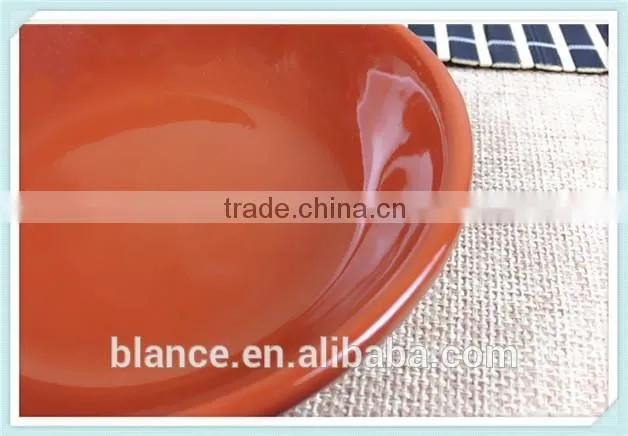 ceramic tray small design terracotta plate red