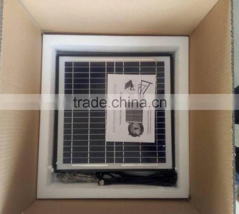 12W wall mount solar ventilator