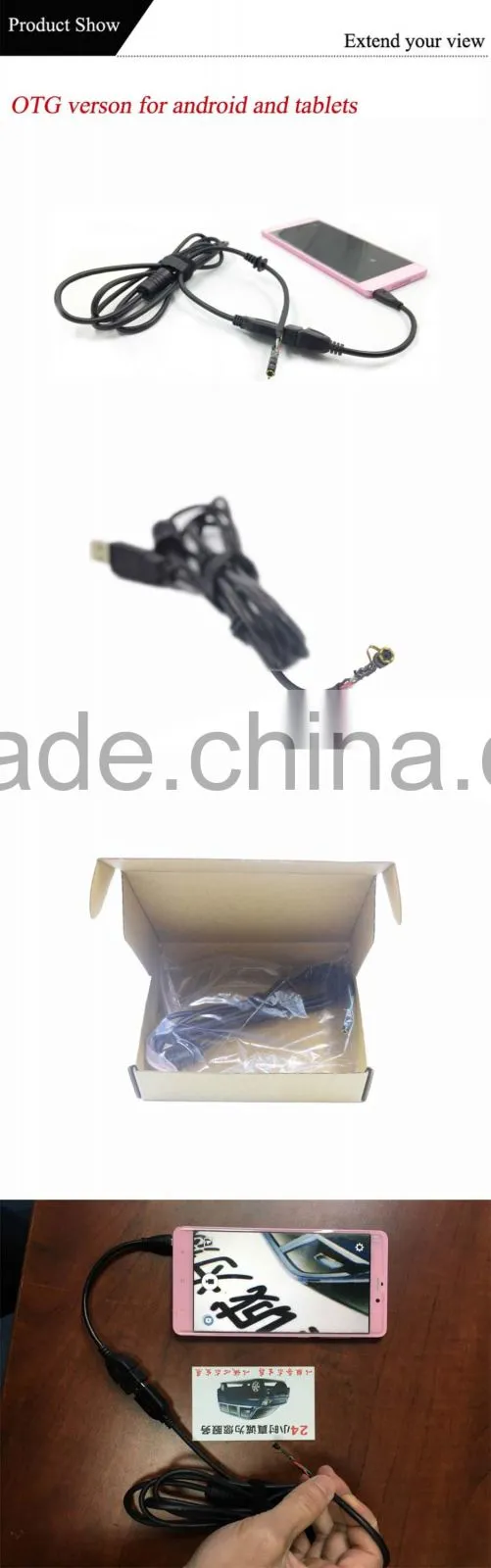 2016 new arrive android otg mini usb portable endoscope camera module