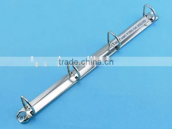 280mm length metal 4 ring clip for office stationery