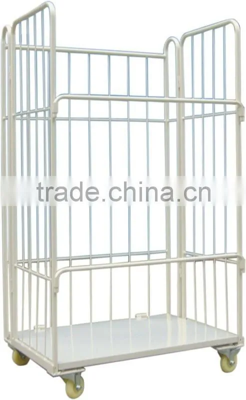 supermarket storage cart cage with wheels HSX-92