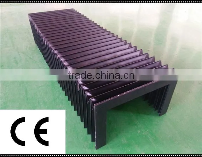 linear guide way protective flexible cover pvc bellows