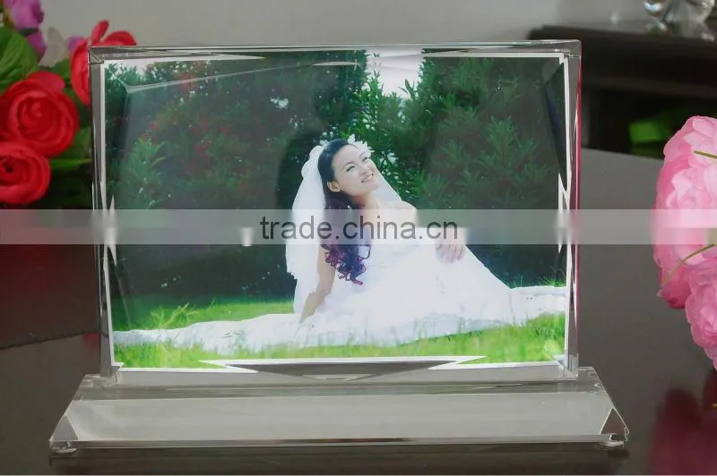 2016 fashionable nice k9 crystal frame, crystal gifts, crystal crafts