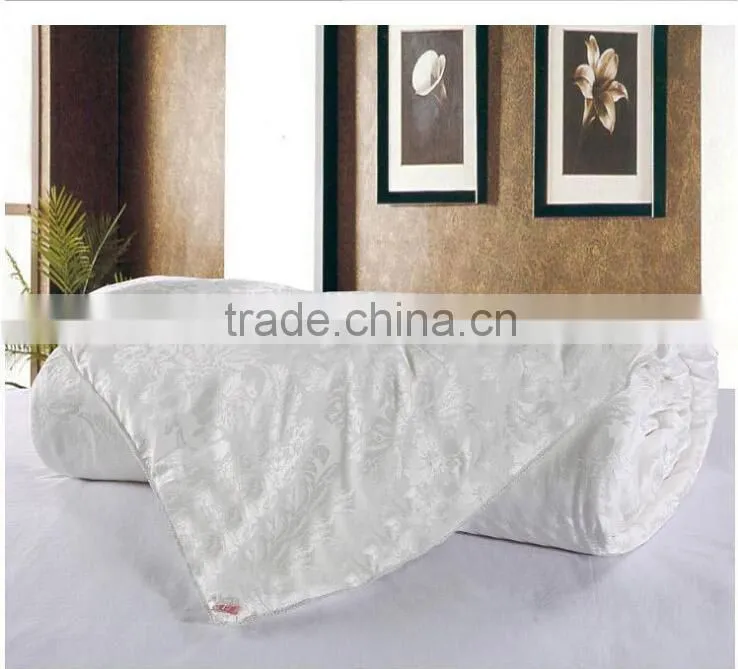 Baby 100% mulberry silk filled super soft White 100% Goose Down comforter/duvet wholesale