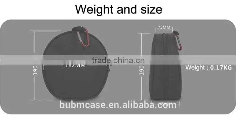 HDJ500 BUBM Round Professional DJ Controller Earphone Black Nylon Bag