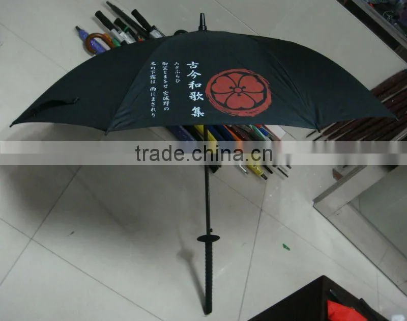 G166B strong new advertising golf samurai umbrella