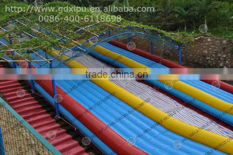 Inflatable commercial water park with slide equipment for sale