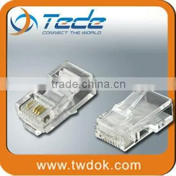 Category 6 UTP Gold plating 8P8C RJ45 8P8C Connector