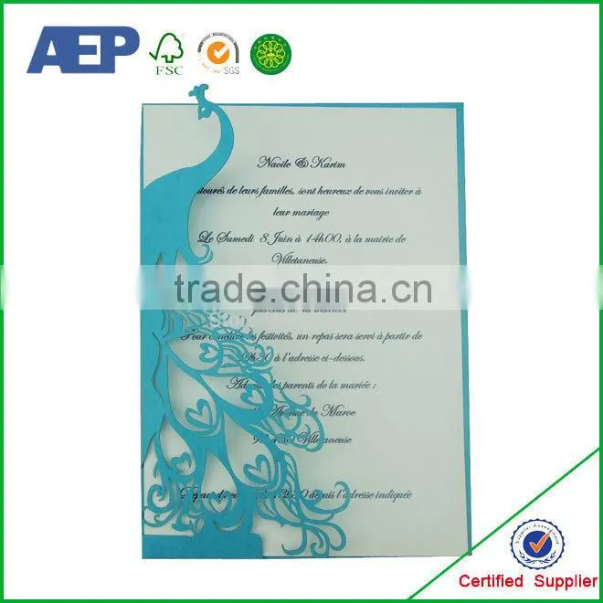 Customized Cheap Wholesale Heart Shape Handmade Greeting Card