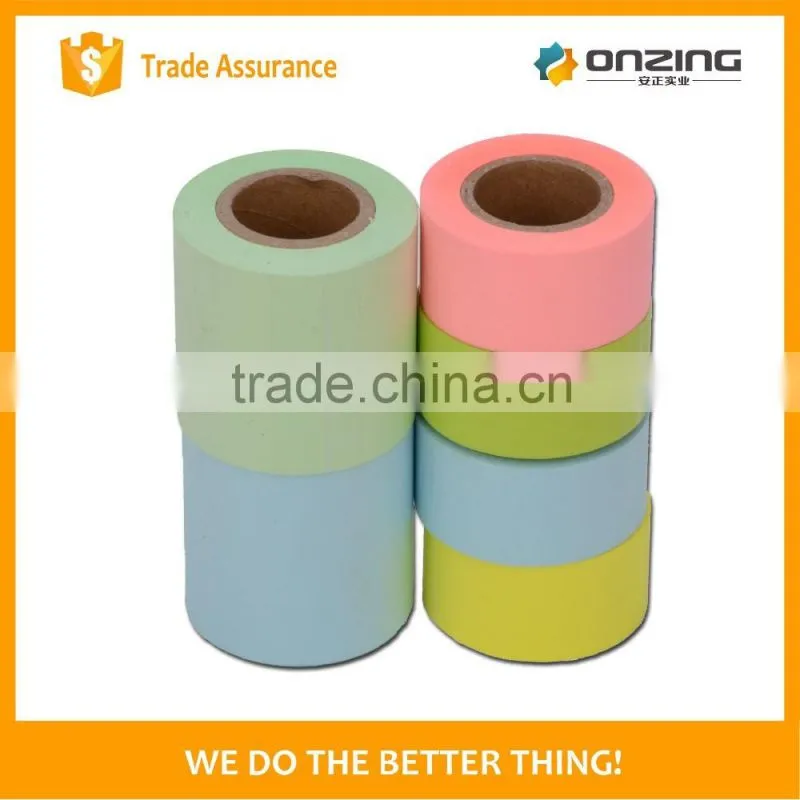 Full area self-adhesive glue 75gsm color paper sticky roller