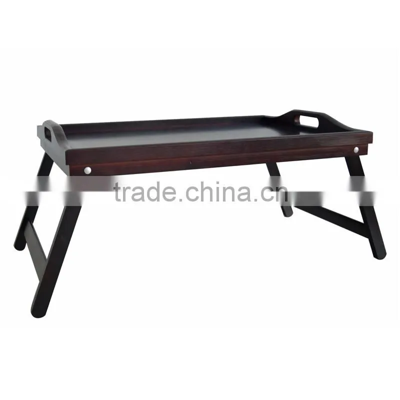 Natural Bamboo Adjustable Breadfast Tray with legs