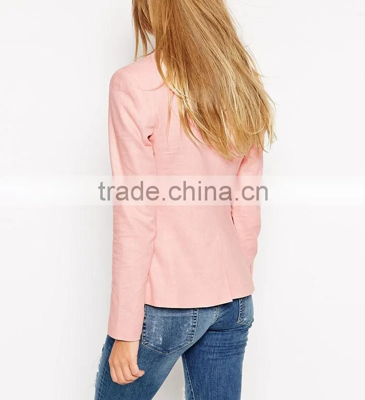 Wholesale business suits lady formal fashion new pink office work blazer woman