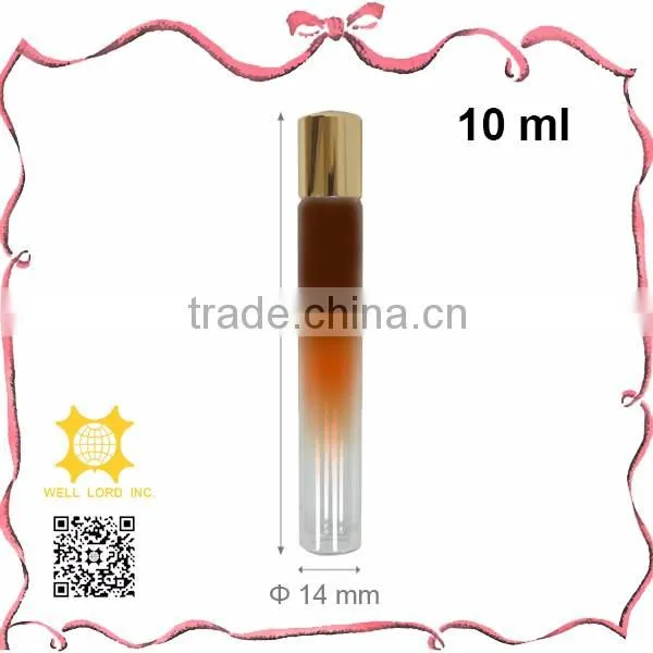 Magnificent gold cap 10ml roll on perfume bottles for bridal shower