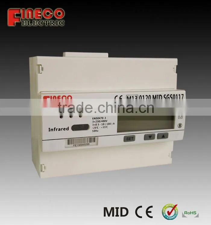EM537 three Phase Energy Meter multi Function Energy Meter Din Rail Energy Meter