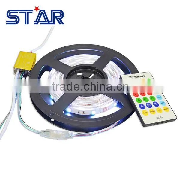RGB Flexible LED Tape Light SMD5050 12V 60led/m 14.4w/m IP20 for indoor decotation