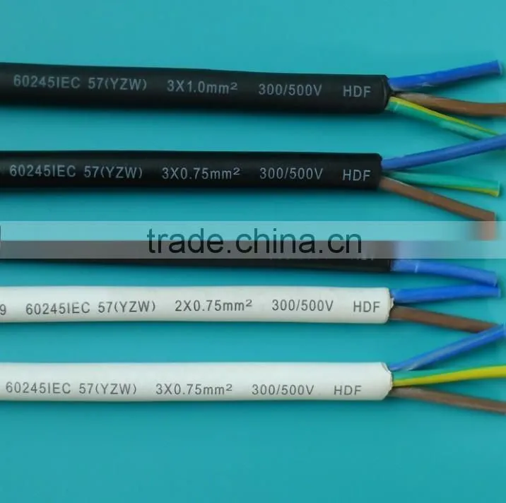 NATURAL RUBBER INSULATED & SHEATHED HO7RN-F 3X1.5MM2 CABLE COPPER FLEXIBLE CABLE