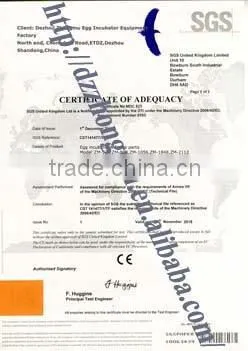 ZM-352 fully automatic egg incubator with ISO certification