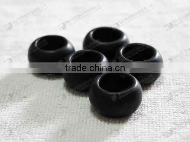 Matte black onyx beads for rings/pendants