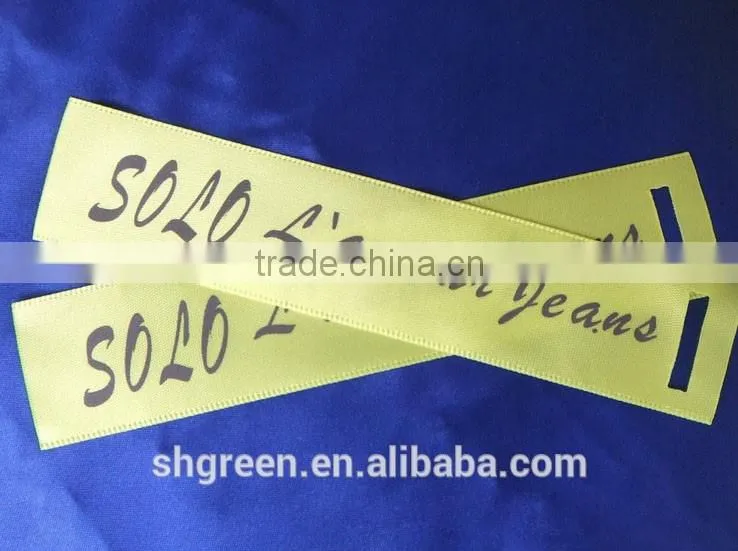 Pure white sew in clothing tag for printing
