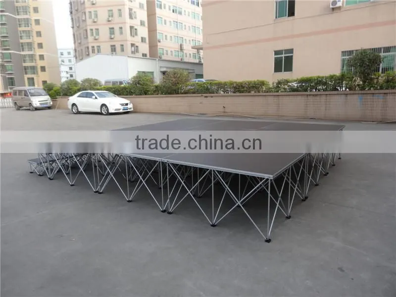 Manufacturer Price! Portable Stage Color Black Or Grey Wedding Stage Backdrop Decoration