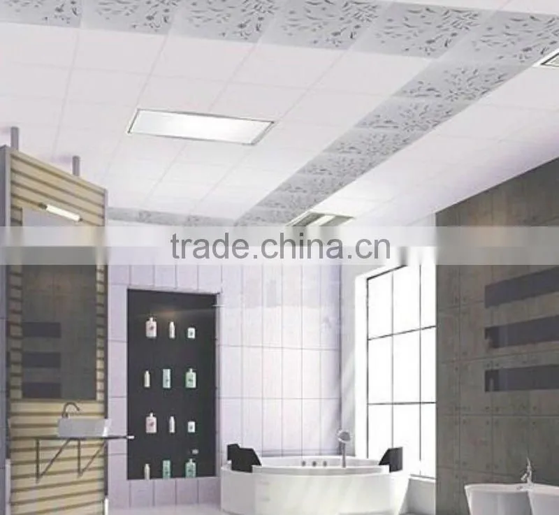 20cm width Silver line shiny surface PVC panel