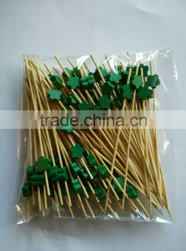 craft bamboo fruit stick tooth pick Disposable Eco-Friendly fruit stick