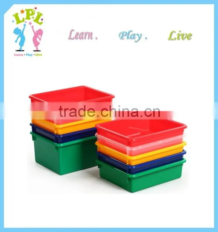 High quality preschool use medium size plastic storage toy tray